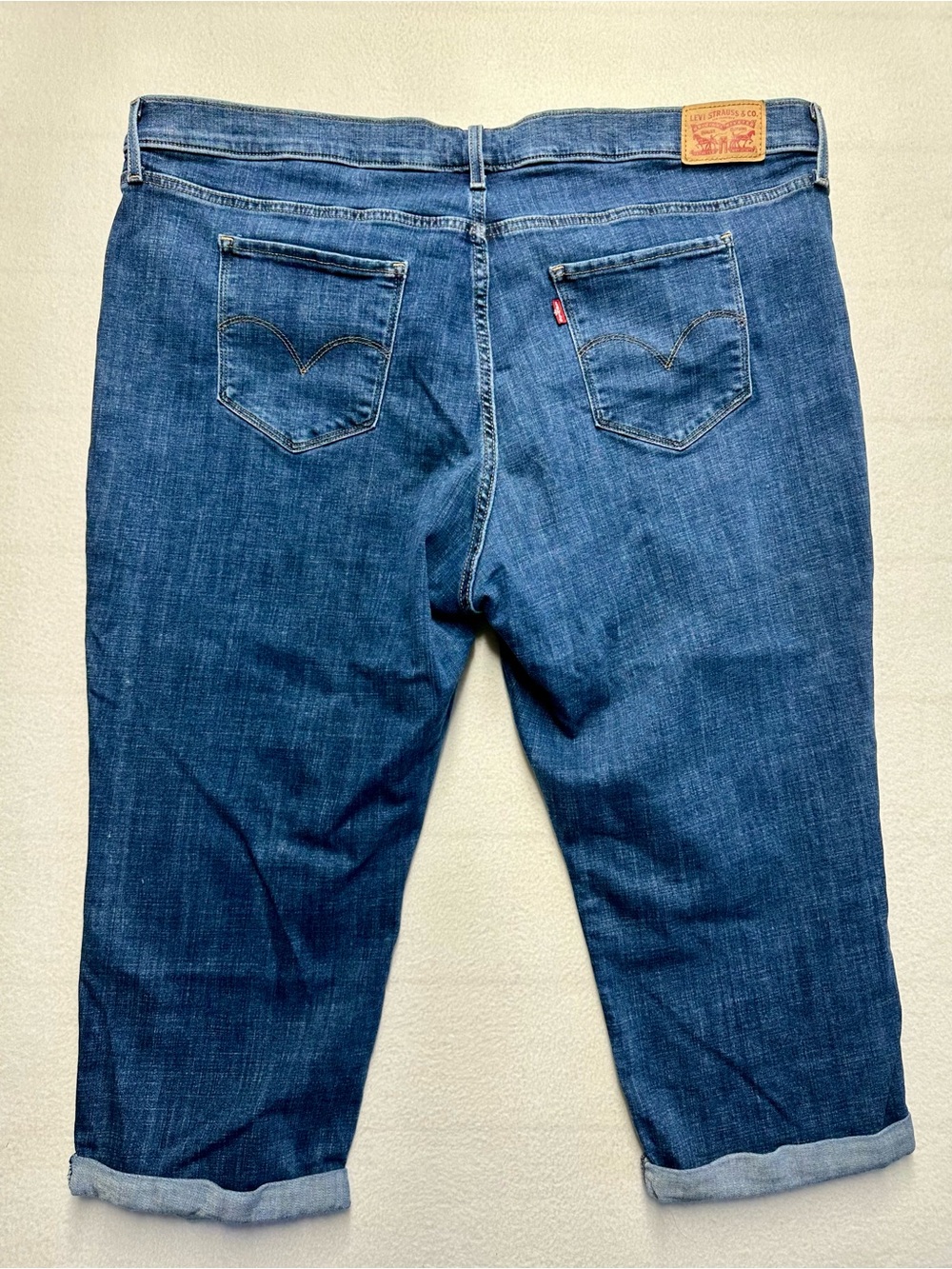 Levi’s 311 Shaping Skinny Capri Jeans Women’s 24W Plus Size Stretch Denim - Picture 3 of 5